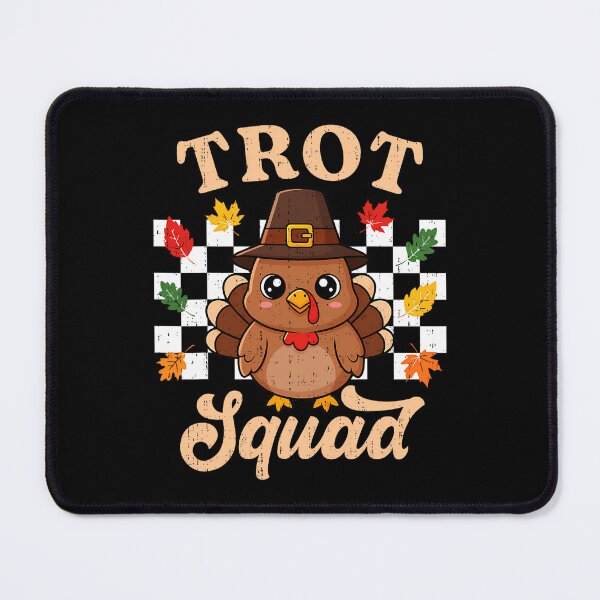 Item preview, Gobble Thanksgiving Happy Squad Cute Fall 80s Trot designed and sold by CalvinVanAuken.
