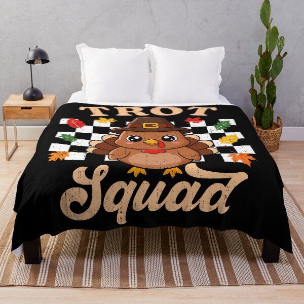 Item preview, Gobble Thanksgiving Happy Squad Cute Fall 80s Trot designed and sold by CalvinVanAuken.