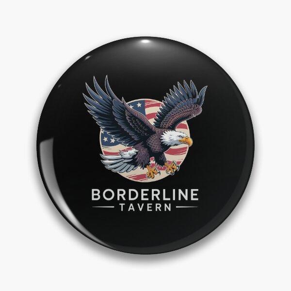 Item preview, Womens Borderline Tavern Eagle American Flag 4th of July V-Neck  designed and sold by GamtosMintys.