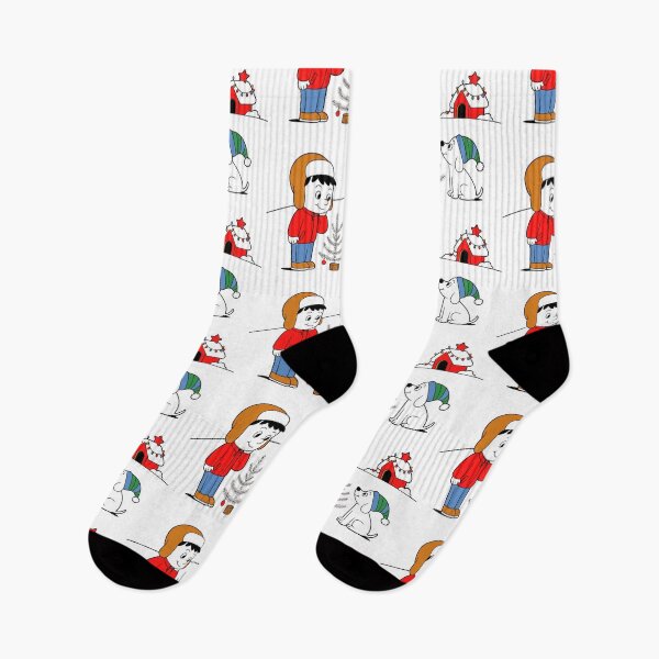 Item preview, Boy and Dog Under the Christmas Tree designed and sold by SztylishDesigns.