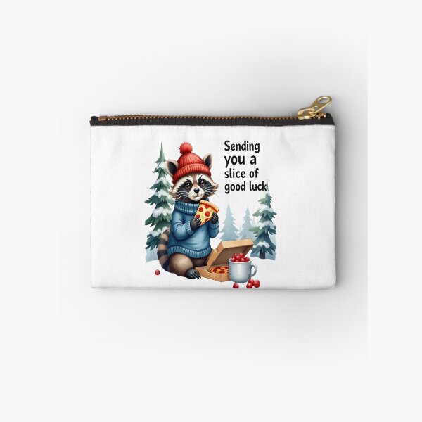 Item preview, Sending You a Slice of Luck – New Year Raccoon Pizza Print designed and sold by GoxyVision.