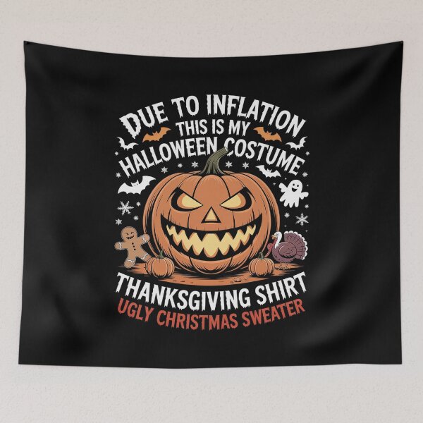 Item preview, Due to Inflation This is My Halloween Costume Funny Pumpkins  designed and sold by IhanVaanMaArt.