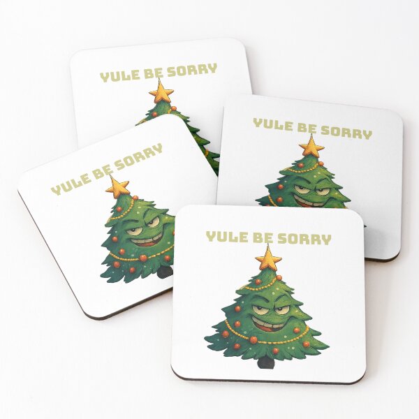 Item preview, Christmas • Yule Be Sorry – Funny Ironic Christmas Tree Pun designed and sold by MyVision12.
