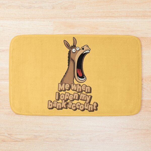 Item preview, Screaming Horse Meme – Me When I Open My Bank Account designed and sold by Ivy-Triggs.