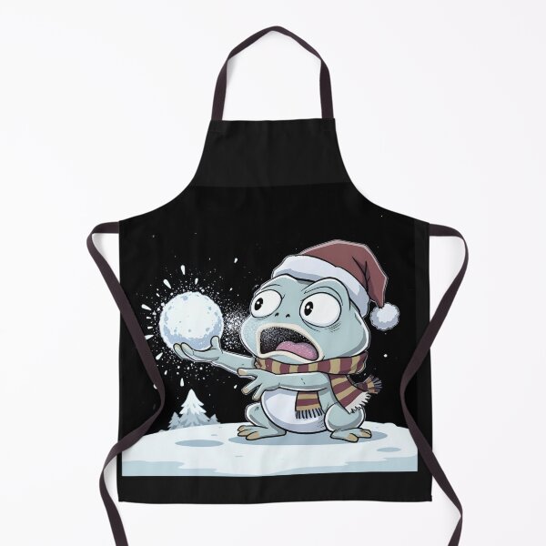 Item preview, Funny Chibi Frog – Snowball Bounce Back | Cute Christmas Frog Cartoon Design designed and sold by ColorSplash123.