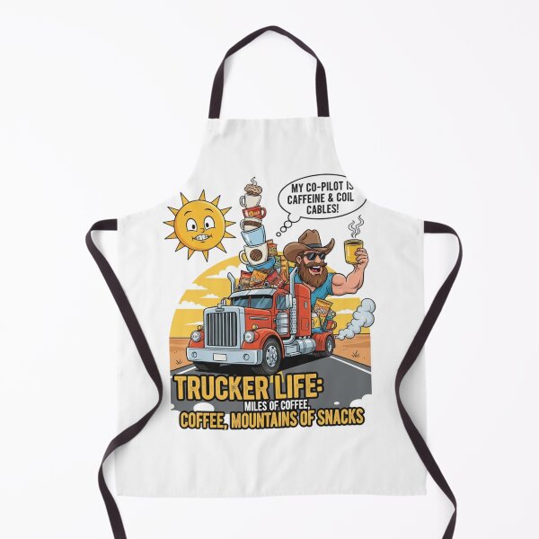 Item preview, Funny Trucker Cartoon Art | Big Rig Driving Humor Gift designed and sold by Raju2018.