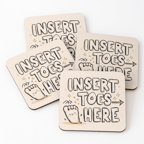 Item preview, Insert Toes Here – Urocza Cartoonowa Stópka z Uśmiechem | Funny Cute Design designed and sold by SaritaVerseArt.