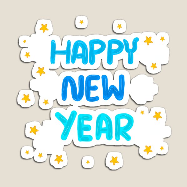 Aperçu de l'œuvre Typographie de la bonne année créée et vendue par Abwer.