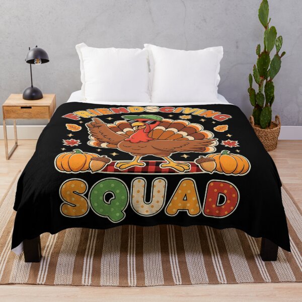 Item preview, Squad Turkey Friends Thankful 90s Friendsgiving Humor Party designed and sold by Daleburuling.
