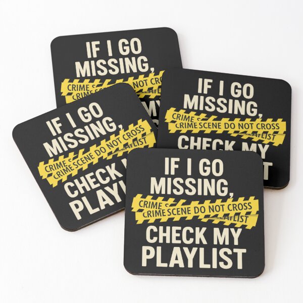 Item preview, If I Go Missing Check My Playlist – Funny True Crime Fan designed and sold by SidTastic .