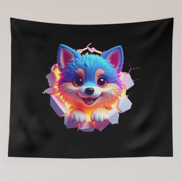 Item preview, Cute Fluffy dog t-shirt  designed and sold by Alicjareign.