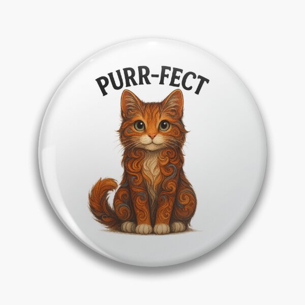 Item preview, Purr-fect Cat Illustration | Artistic Swirl Pattern Cat | Cute Cat Lover Art designed and sold by Gurjeetpixelart.