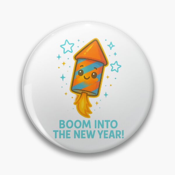 Artikelvorschau, Boom Into the New Year – Cute Firework Rocket Glow Design entworfen und verkauft von CyberCharm.