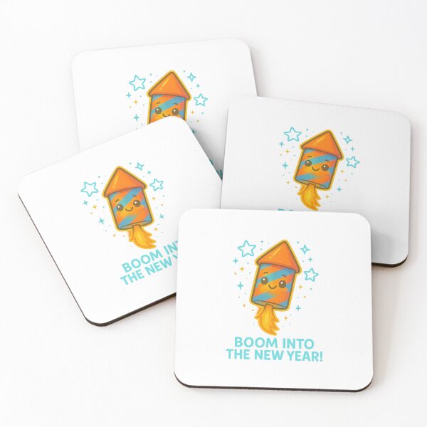 Item preview, Boom Into the New Year – Cute Firework Rocket Glow Design designed and sold by CyberCharm.