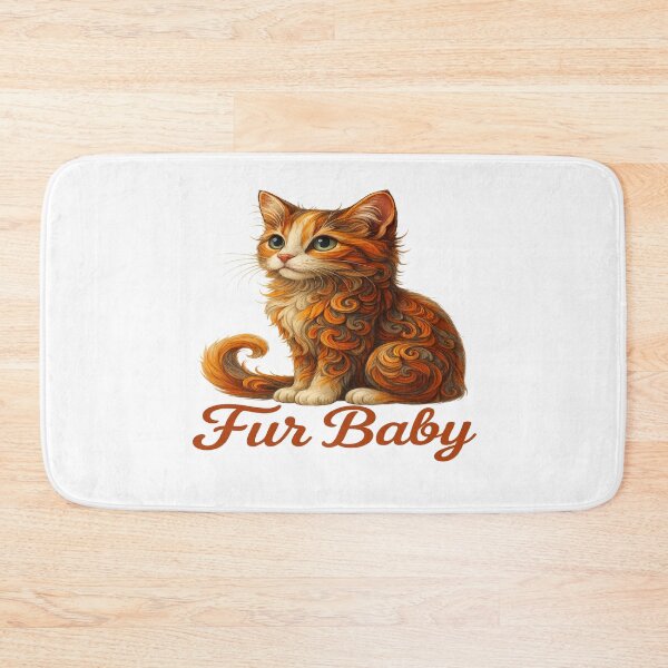 Item preview, Fur Baby Cat Art | Swirly Pattern Cat Illustration | Cute Cat Lover Artwork designed and sold by Gurjeetpixelart.