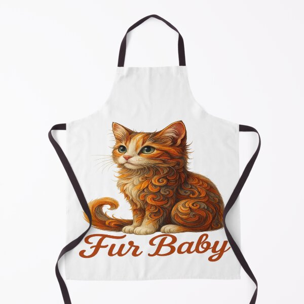 Item preview, Fur Baby Cat Art | Swirly Pattern Cat Illustration | Cute Cat Lover Artwork designed and sold by Gurjeetpixelart.