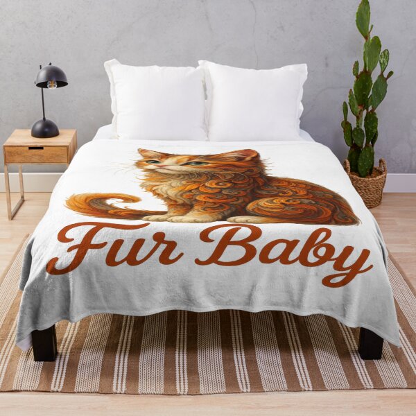 Item preview, Fur Baby Cat Art | Swirly Pattern Cat Illustration | Cute Cat Lover Artwork designed and sold by Gurjeetpixelart.
