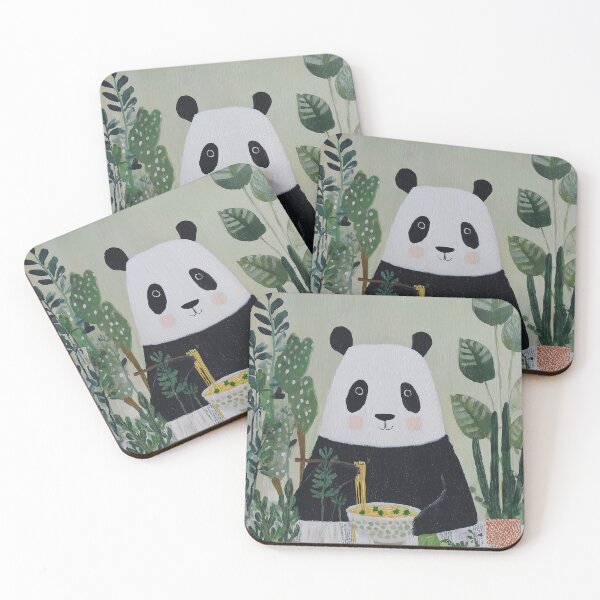 Item preview, Panda Enjoying Noodles designed and sold by lautir.