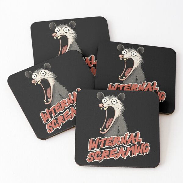 Item preview, Funny Stress Reaction – Internal Screaming Possum  designed and sold by Ivy-Triggs.