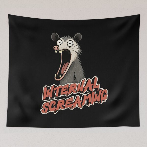 Item preview, Funny Stress Reaction – Internal Screaming Possum  designed and sold by Ivy-Triggs.