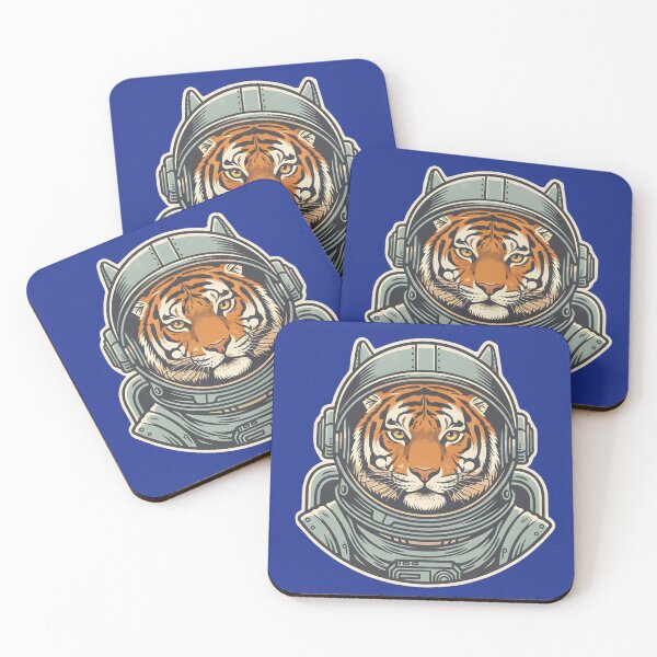 Item preview, A TIGER ASTRONAUT designed and sold by infinitearte.