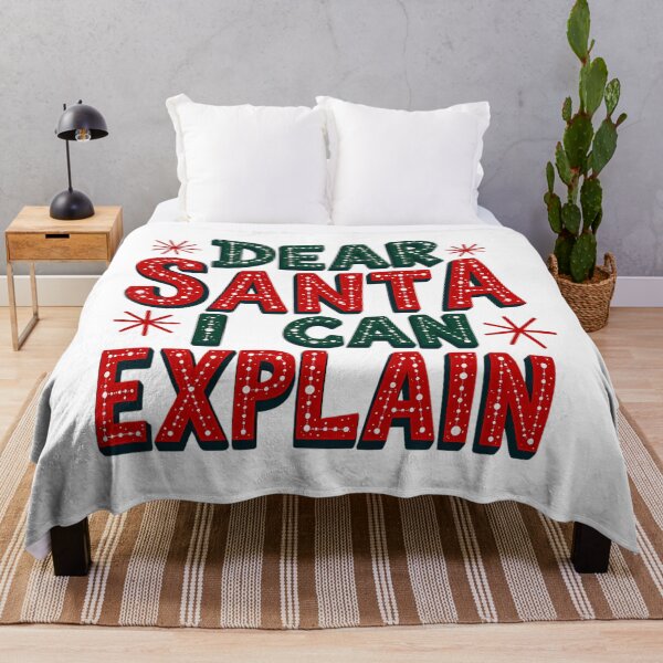 Item preview, Can The Santa Santa Naughty Christmas Funny Explain I List On Dear designed and sold by JoelyNavarro.