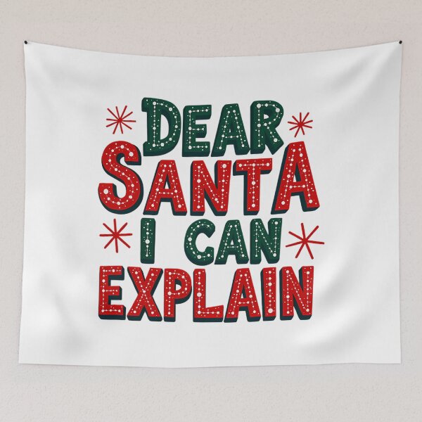 Item preview, Can The Santa Santa Naughty Christmas Funny Explain I List On Dear designed and sold by JoelyNavarro.