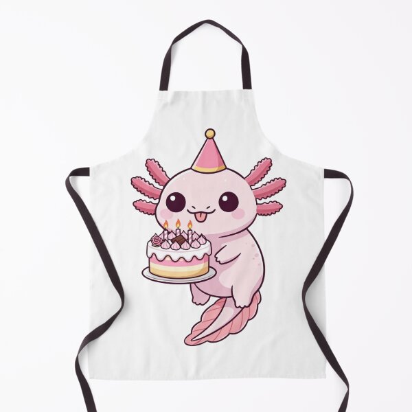 Item preview, Cute Pink Leucistic Salamander Bday Celebration designed and sold by GrumpySableye.