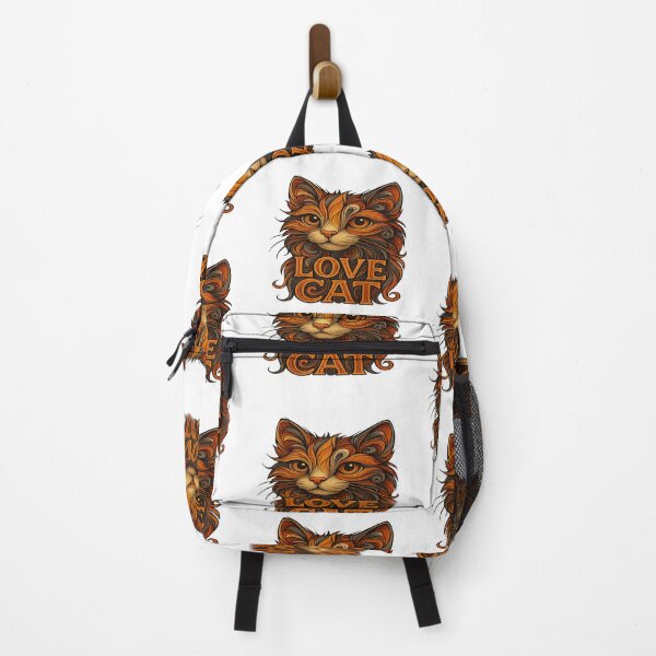 Item preview, Love Cat Illustration | Bold Artistic Cat Face | Swirling Pattern Cat Art designed and sold by Gurjeetpixelart.