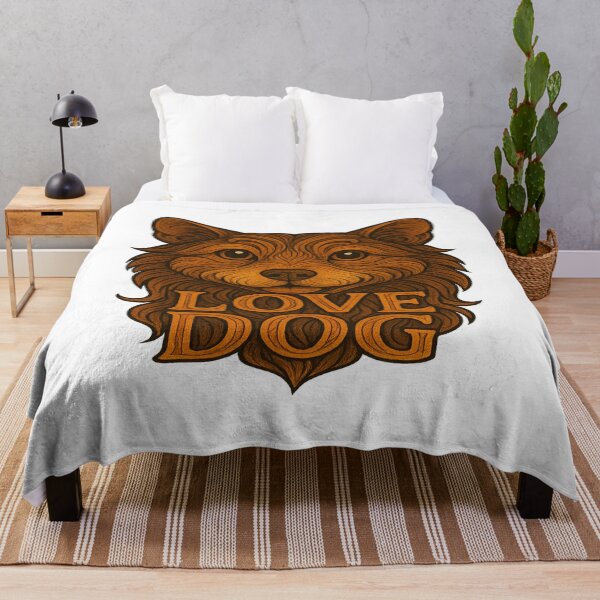 Item preview, Love Dog Illustration | Swirly Pattern Dog Face Art | Dog Lover Decorative Print designed and sold by Gurjeetpixelart.