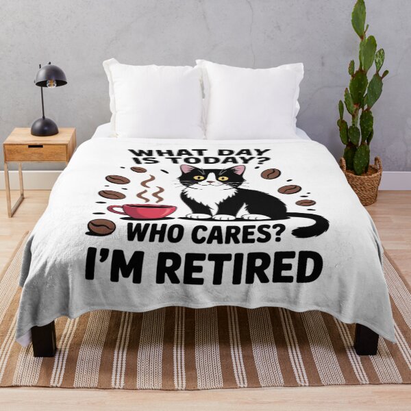 Item preview, Womens What Day Is Today Who Cares I'm Retired Cat Coffee Lovers02 designed and sold by VerseFarm.