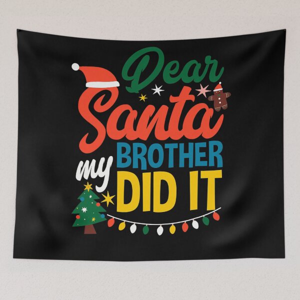 Item preview, Santa Funny Brother My Holiday It Did Christmas Retro Dear Vintage designed and sold by MediarMedic.