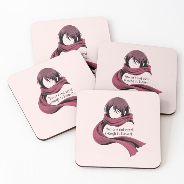 Item preview, Mikasa Ackerman Red Scarf T-Shirt | Minimalist Attack on Titan Anime Fan Art | AOT Symbol Gift, Nerd Stuff, Nerdy designed and sold by Pixie Bloom.
