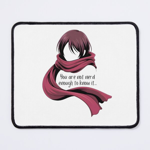 Item preview, Mikasa Ackerman Red Scarf T-Shirt | Minimalist Attack on Titan Anime Fan Art | AOT Symbol Gift, Nerd Stuff, Nerdy designed and sold by Pixie Bloom.