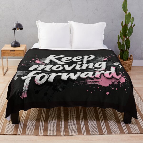 Item preview, Keep Moving Forward Bold Brushstroke Motivational Design designed and sold by wangkyxing.