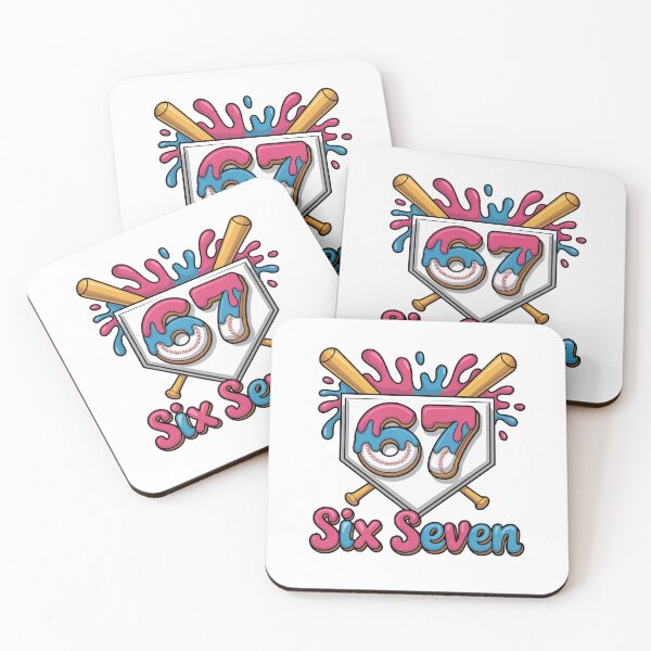 Item preview, 67 Six Seven Baseball Drip Number – Colorful Sports designed and sold by FlagTee.