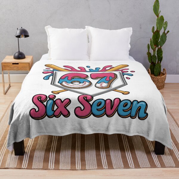 Item preview, 67 Six Seven Baseball Drip Number – Colorful Sports designed and sold by FlagTee.