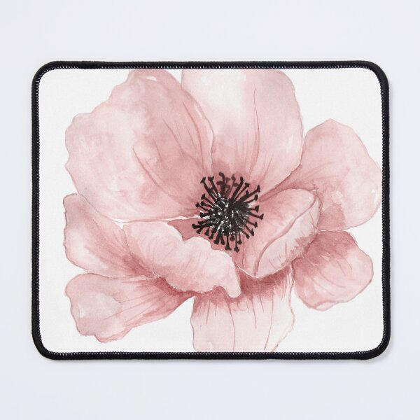 Item preview, Flower Watercolor painting, Pink hand-painted flowers, pink flower, color, cartoon designed and sold by widowidad.