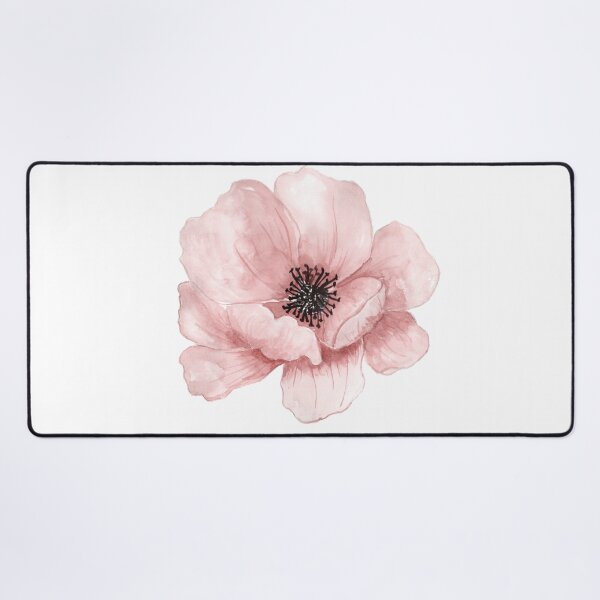 Item preview, Flower Watercolor painting, Pink hand-painted flowers, pink flower, color, cartoon designed and sold by widowidad.