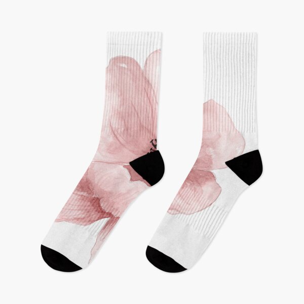 Item preview, Flower Watercolor painting, Pink hand-painted flowers, pink flower, color, cartoon designed and sold by widowidad.