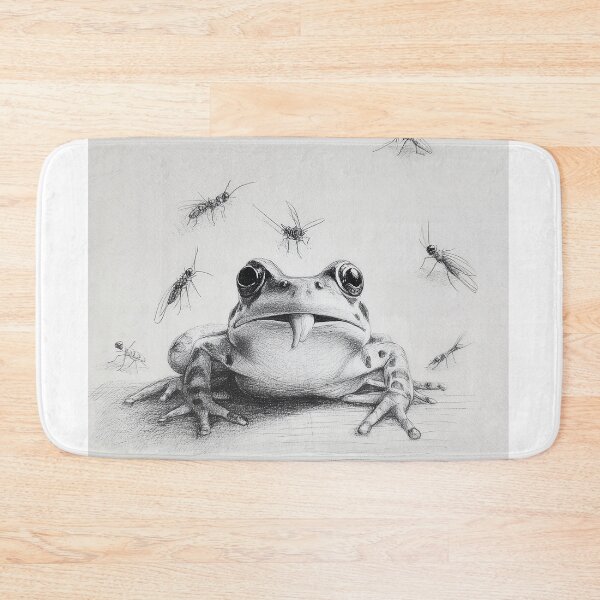 Item preview, Frog Surrounded by Flies designed and sold by lautir.