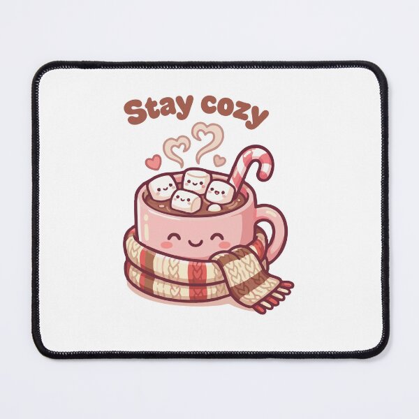 Item preview, Kawaii Hot Cocoa Mug Stay Cozy Winter Art designed and sold by ffpdsgn.