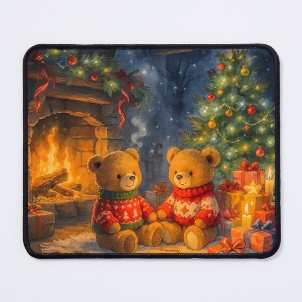 Item preview, Teddy Bear Christmas in Cosy Lounge by the Fire designed and sold by acceleratorhams.