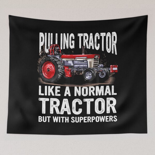 Item preview, Men'S Black Tractor Pulling Superpower Fun designed and sold by TamaraIrma.