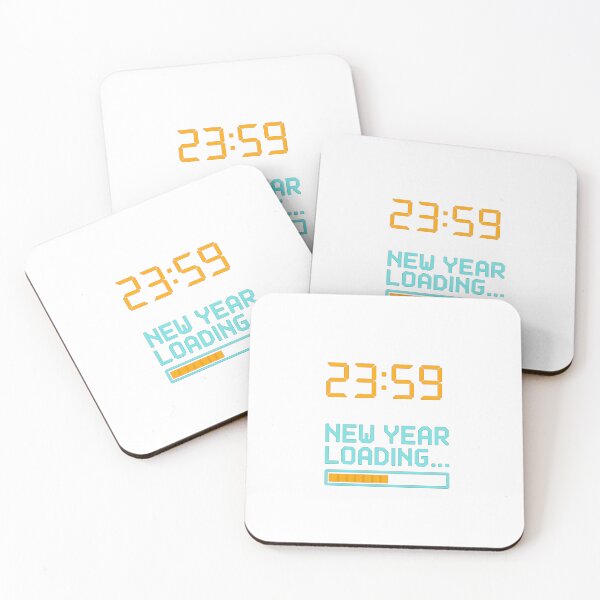 Item preview, 23:59 – New Year Loading Neon Countdown designed and sold by CyberCharm.