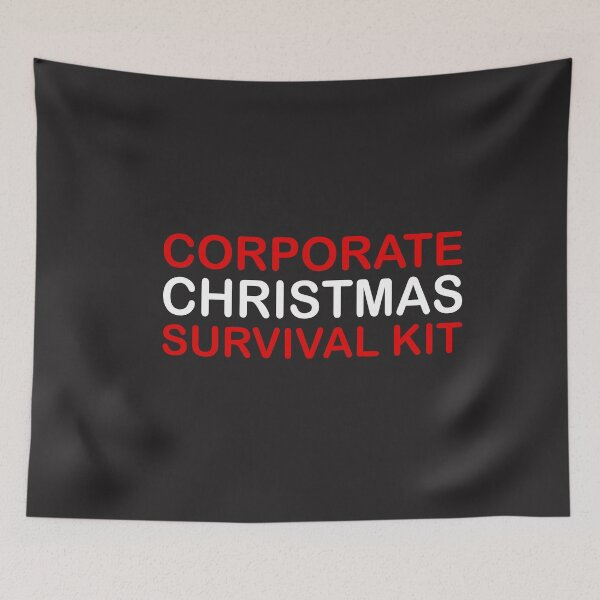 Item preview, ​Corporate Christmas Survival Kit T-Shirt | Funny Office Holiday Party Gift designed and sold by SylwiaPrint.