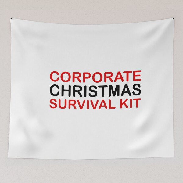Item preview, Corporate Christmas Survival Kit T-Shirt | Funny Office Holiday Party Gift designed and sold by SylwiaPrint.