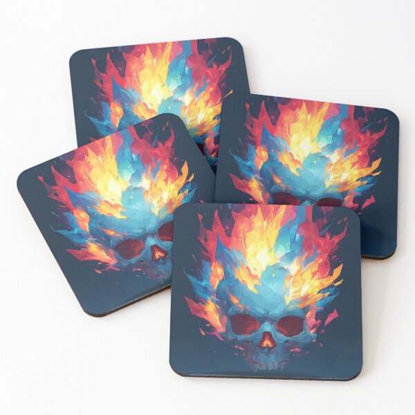Item preview, skull in fire designed and sold by Valen24.
