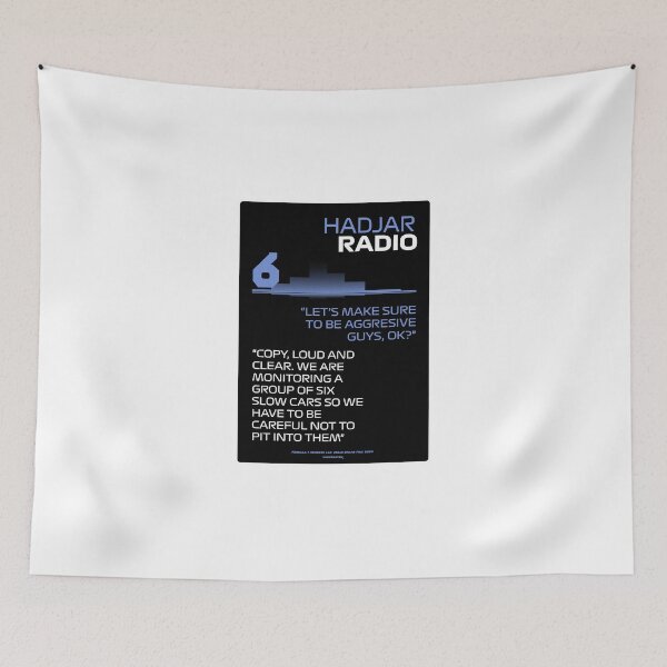 Item preview, Let's make sure to be aggresive guys, ok? - Isack Hadjar F1 Team Radio designed and sold by Heybratan.
