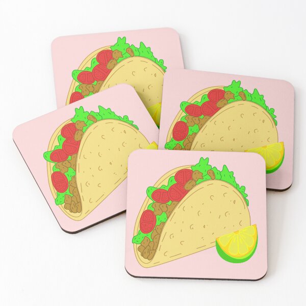 Item preview, Cute Taco with Lemon Slice, Taco food, kawaii food designed and sold by RS4you.